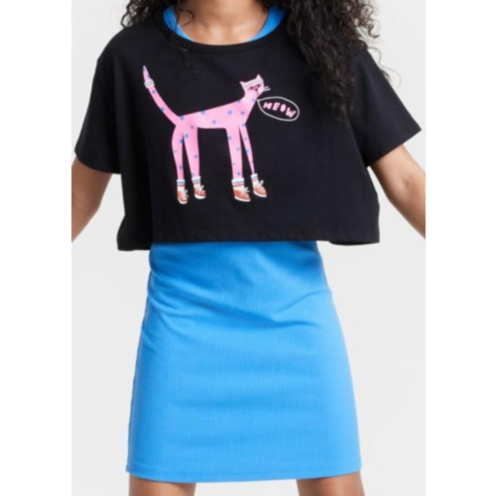 Epic Threads Meow Top & Ribbed Dress, 2 Piece Set